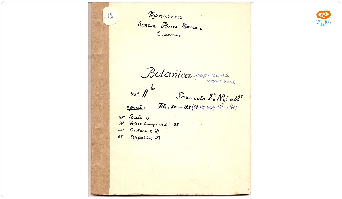 Botanica poporană română (vol. II, fasc. 2); Specii: Ruta, Frăsinelul, Castanul, Arțariul