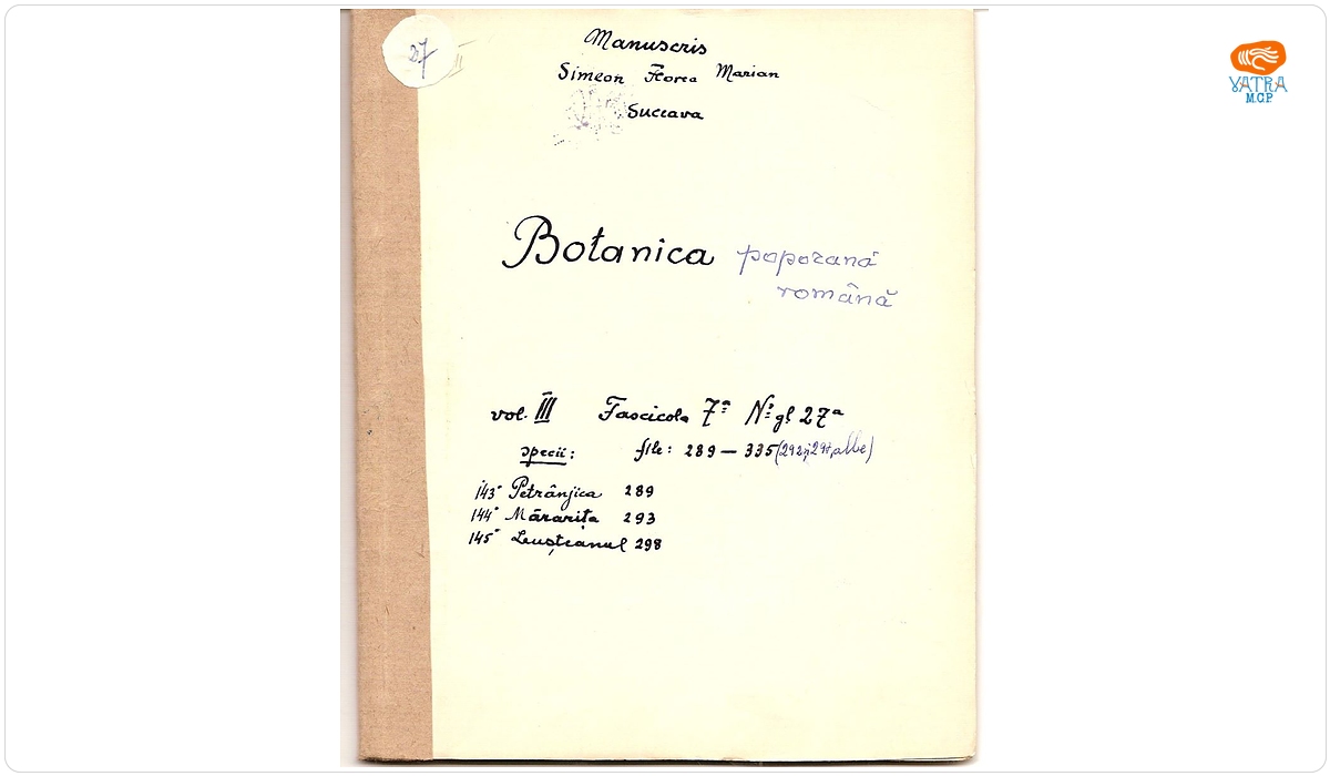 Botanica poporană română (vol. III, fasc. 7); Specii: Petrânjica, Mărarița, Leușteanul
