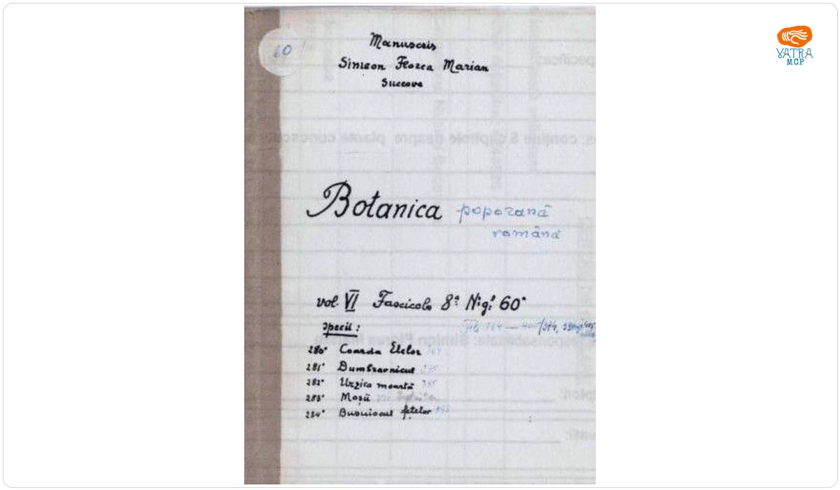 Botanica poporană română vol. VI, fascicola 8 specii: Coarda Elelor, Dumbracnicul, Urzica moartă, Moșii (Faptnica), Busuiocul