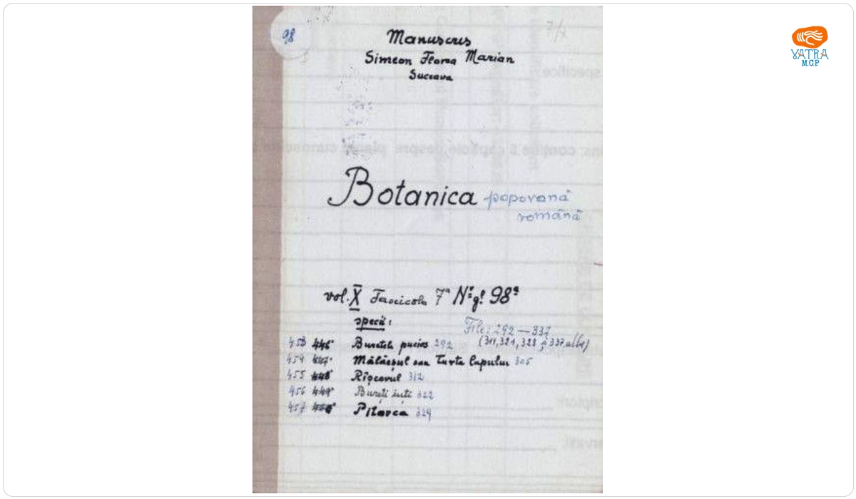 imion Florea Marian — Botanica poporană română vol. X, fascicula 7: specii: Buretele picios, Mălăeșul sau Turta lupului, Rîșcovul, Bureți iuți, Pitarca