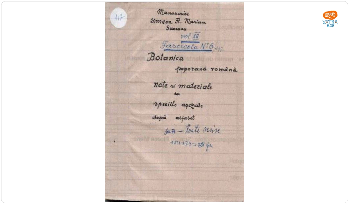 Botanica poporană română vol. XII, fascicola 6/117. Note și materiale cu speciile așezate după alfabet