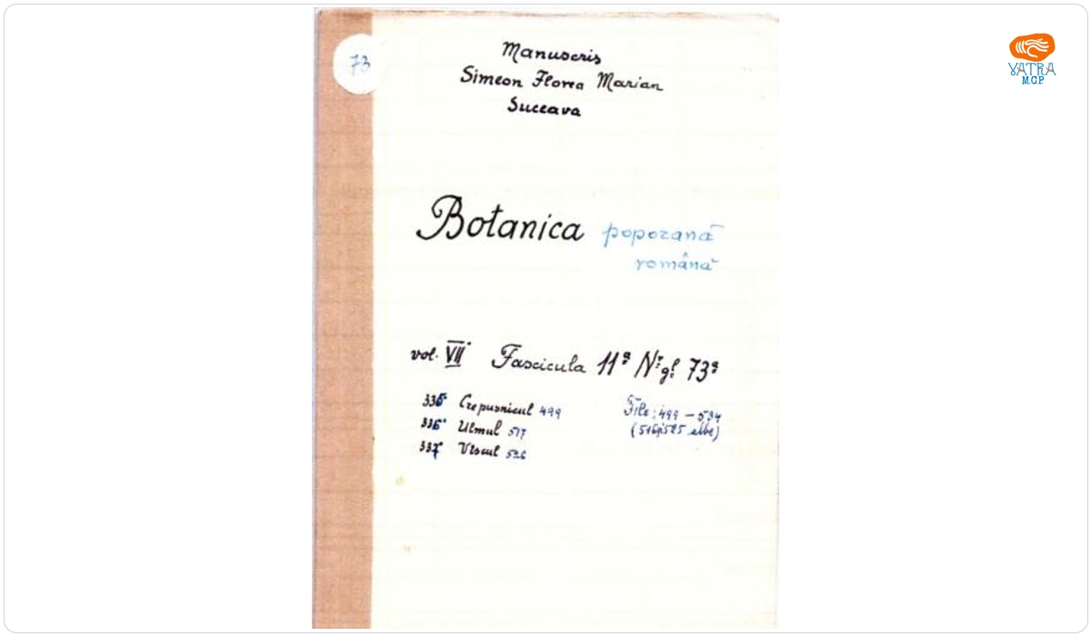 Botanică poporană: vol. VII, fascicola 11: specii: Crepusnicul, Ulmul, Vîscul