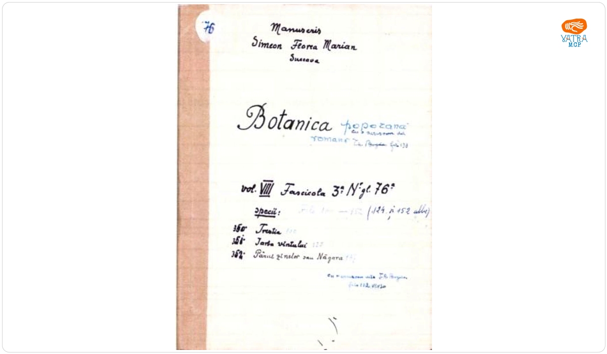 Botanică poporană: vol. VIII, fascicola 3: specii: Trestia, Iarba vîntului, Părul zînelor sau Năgara