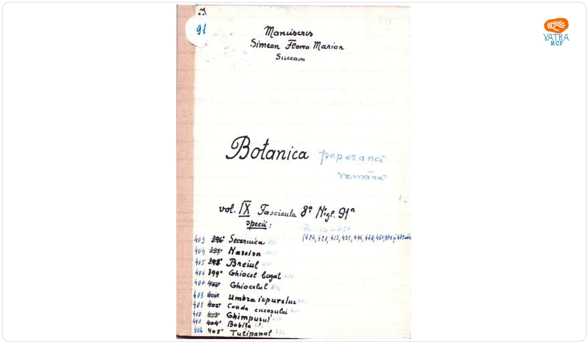 Botanică poporană: vol. IX, fascicola 8: specii: Seceruica, Narcisa, Breiul, Ghiocel bogat, Ghiocelul, Umbra iepurelui, Coada cucoșului, Ghimpușul, Bobița, Tulipanul