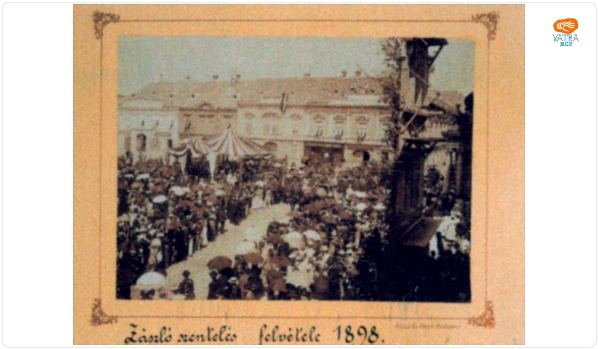 Ceremonia sfințirii steagului pompierilor voluntari din cartierul Cetate - Timișoara