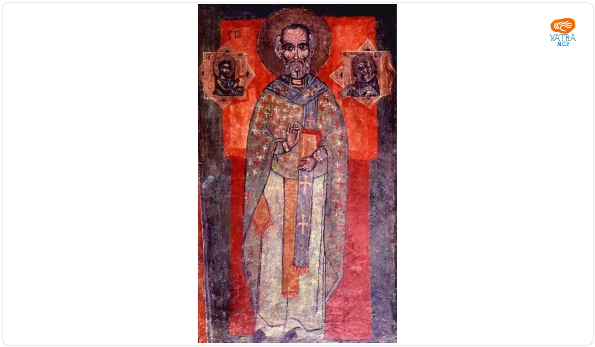 Sfântul Nicolae primind însemnele episcopale