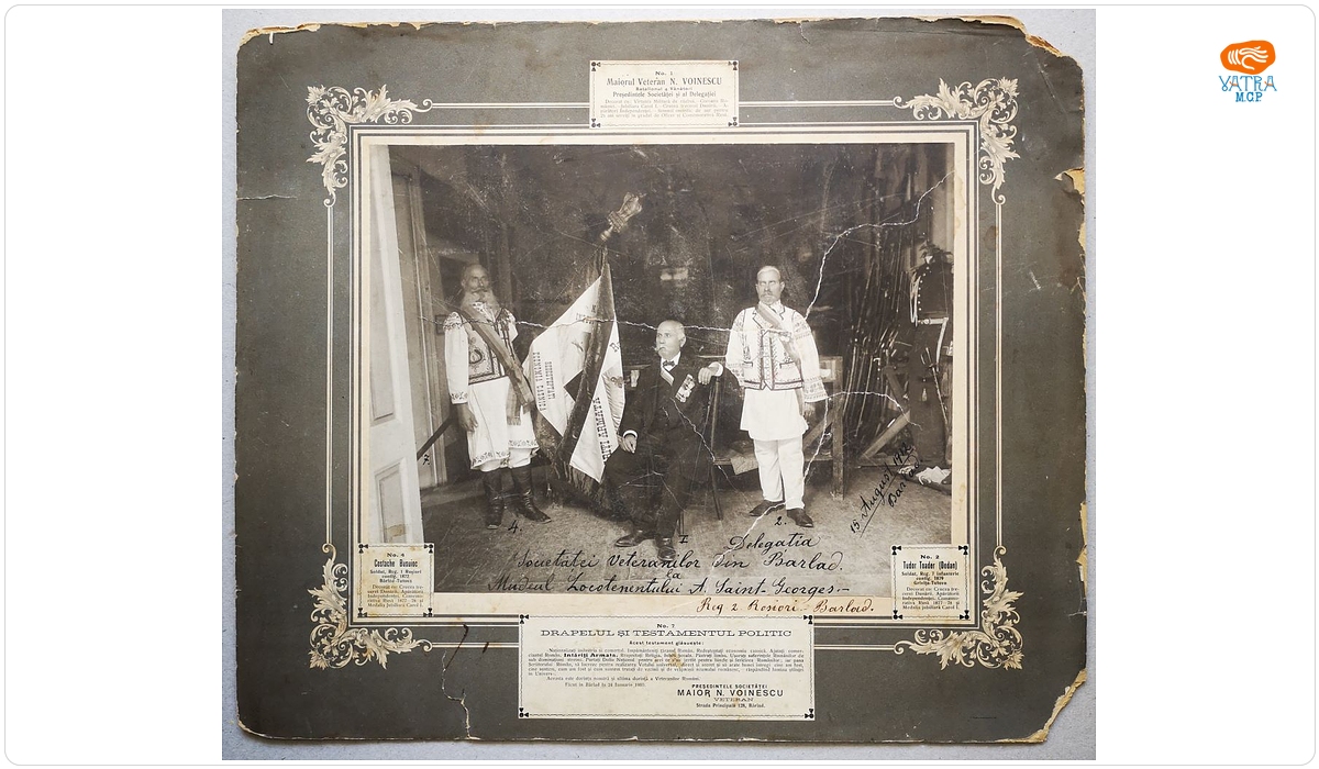 Delegația Societăței Veteranilor din Bârlad la Muzeul Locotenentului A. Saint-Georges - Reg. 2 Roșiori Bârlad