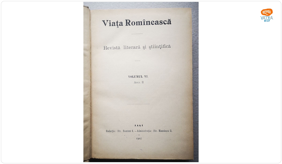 VIAȚA ROMÎNEASCĂ, Anul II, vol. 6, nr. 7, 8, 9
