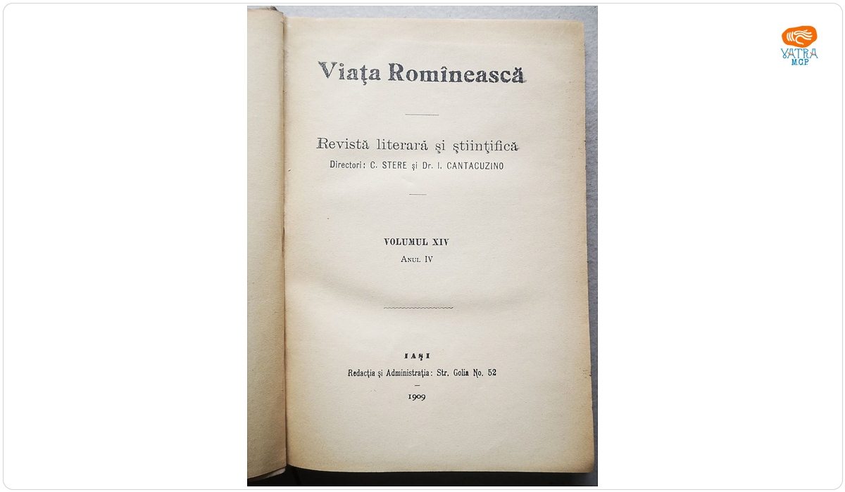VIAȚA ROMÎNEASCĂ, Anul IV, vol. XIV, nr. 4, 5, 6