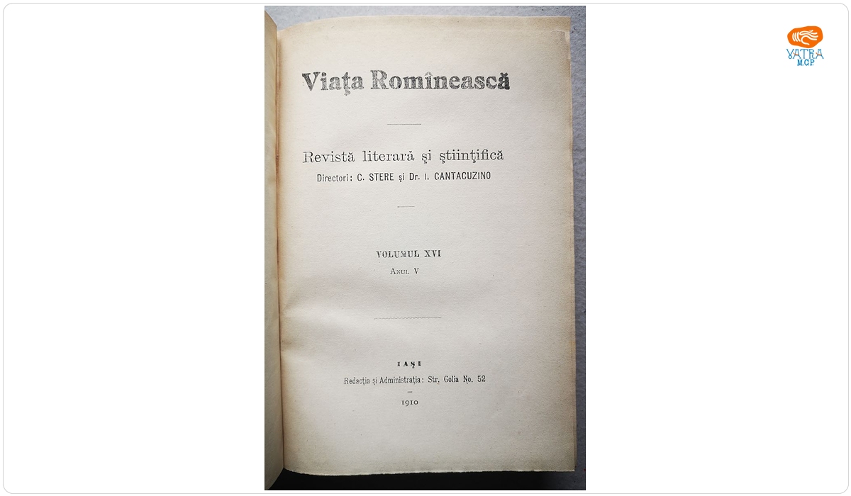 VIAȚA ROMÎNEASCĂ, Anul V, vol. XVI, nr. 1, 2, 3