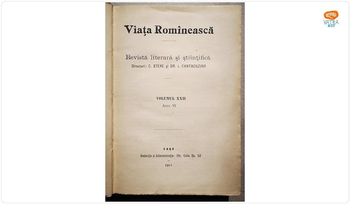 VIAȚA ROMÎNEASCĂ, Anul VI, vol. XXII, nr. 7, 8, 9