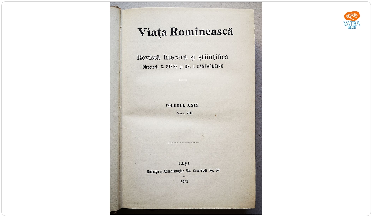 VIAȚA ROMÎNEASCĂ, Anul VIII, vol. XXIX, nr. 4, 5, 6