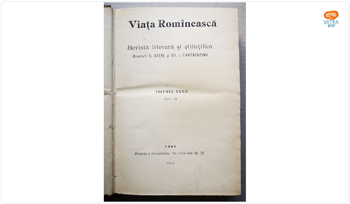 VIAȚA ROMÎNEASCĂ, Anul IX, vol. XXXII, nr. 1, 2, 3