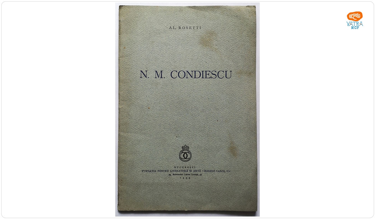 Alexandru Rosetti — N. M. Condiescu