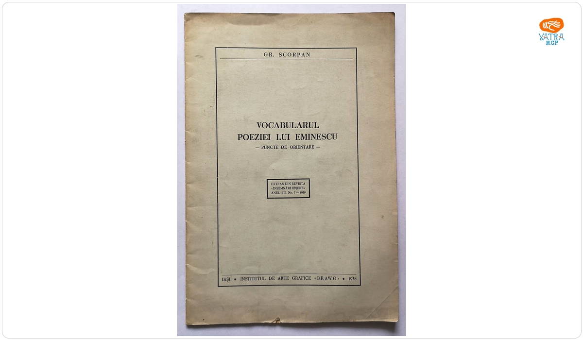 Grigore Scorpan — Vocabularul poeziei lui Eminescu
