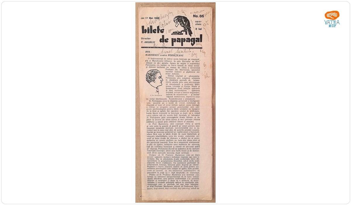 Bilete de papagal, nr. 86