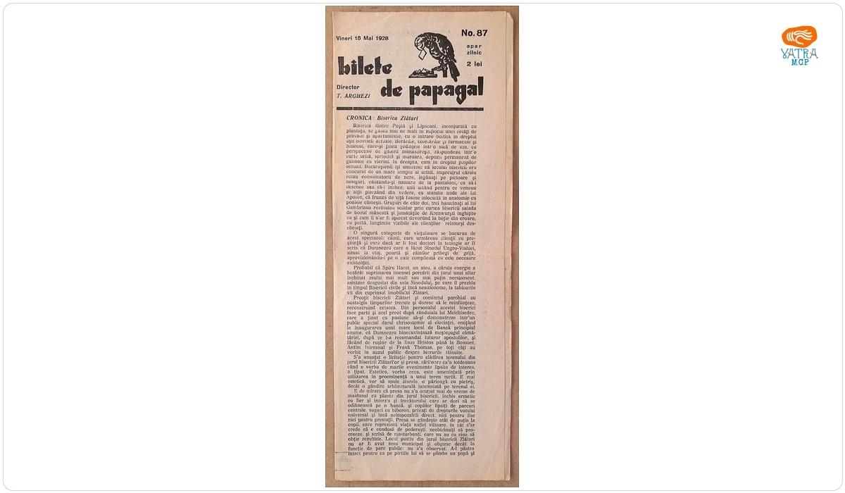 Bilete de papagal, nr. 87