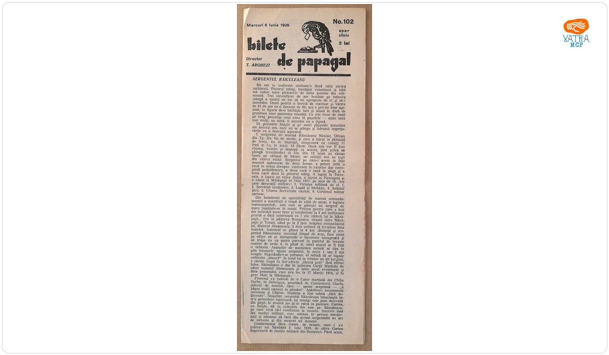 Bilete de papagal, nr. 102