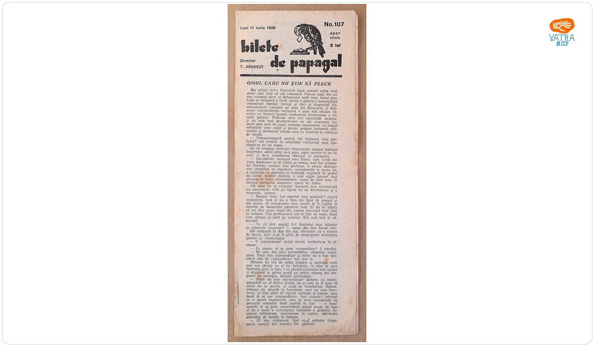 Bilete de papagal, nr. 107