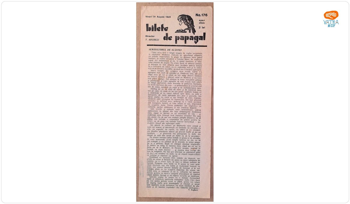 Bilete de papagal, nr. 176