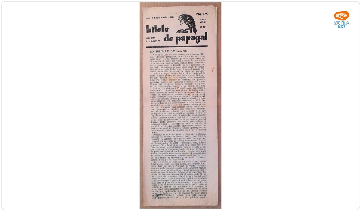 Bilete de papagal, nr. 179