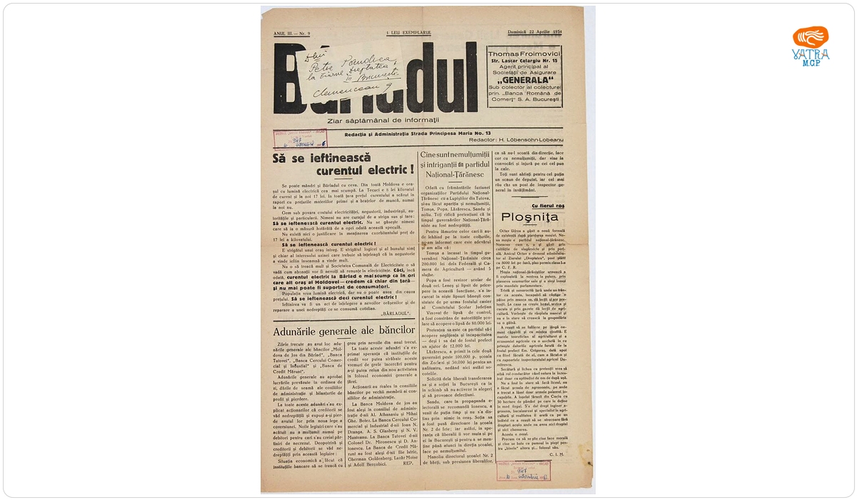 Bârladul; an III, nr. 9, 22 aprilie 1934