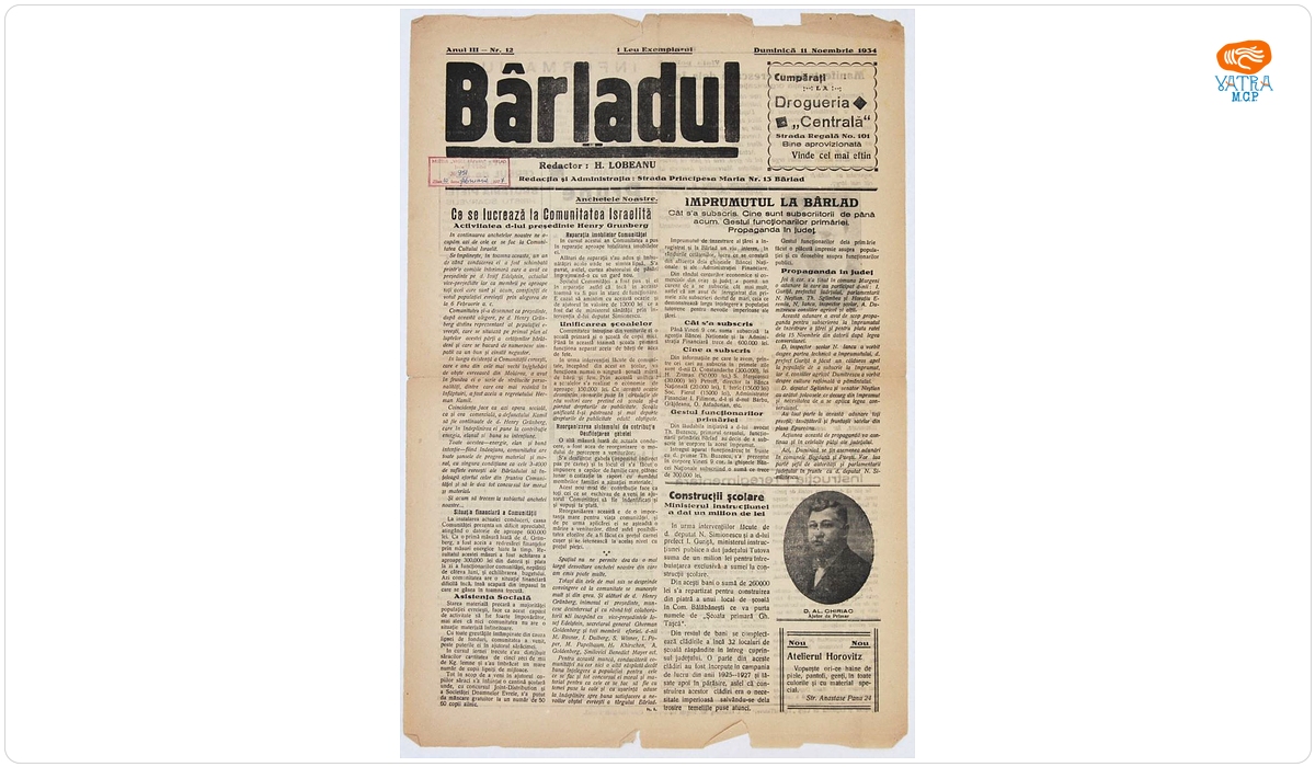 Bârladul, an III, nr. 12, 11 noiembrie 1934