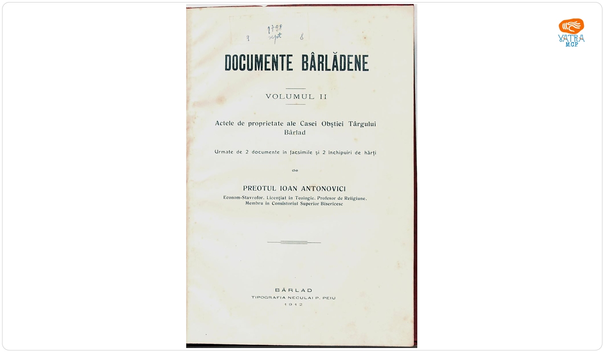 Documente Bârlădene, vol. II