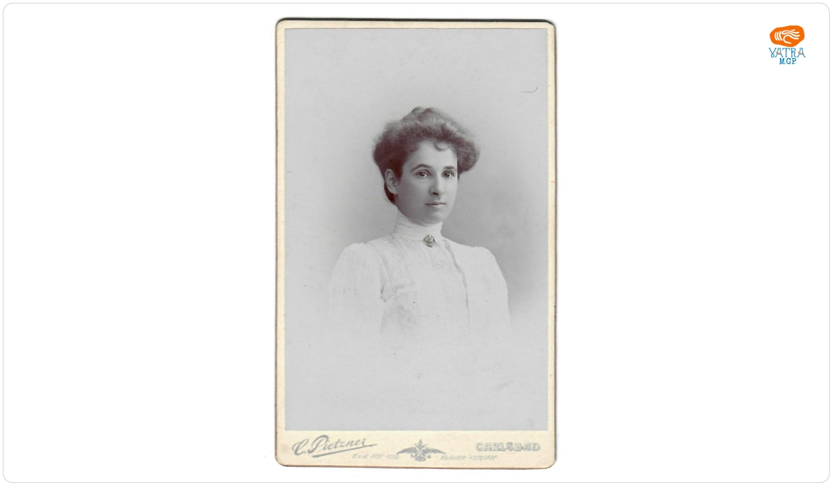 Fotografie care o reprezintă pe Pia Alimăneștianu (născută Brătianu)