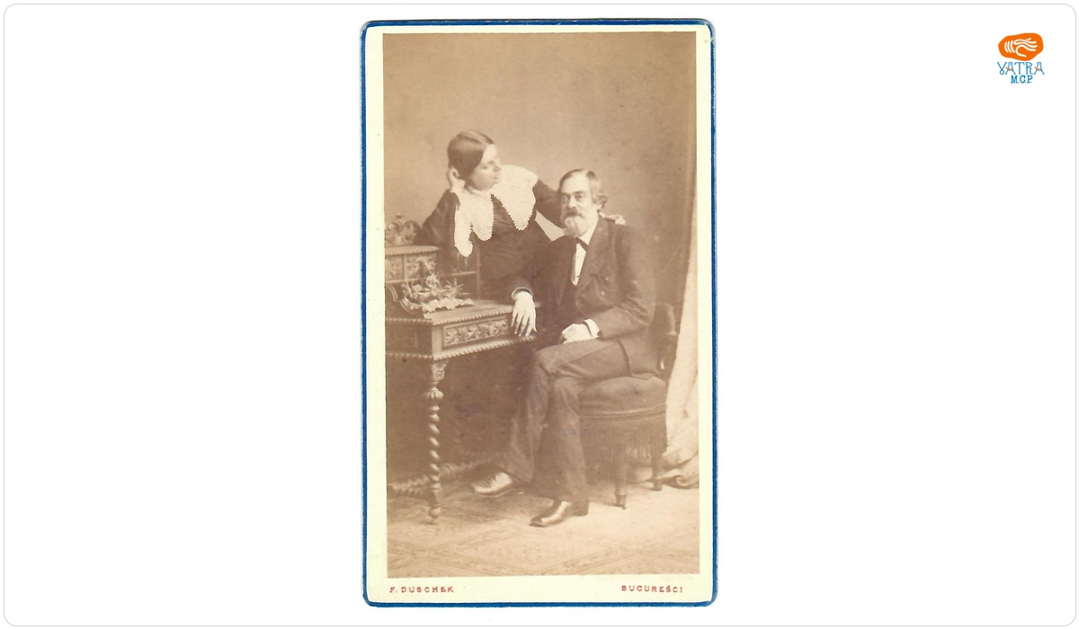 Franz Duschek — Fotografie care îi reprezintă pe Maria și Constantin Alexandru Rosetti