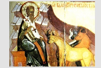 11 Februarie. Sfântul Vlasie, protectorul animalelor sălbatice si tămăduitorul durerilor trupești