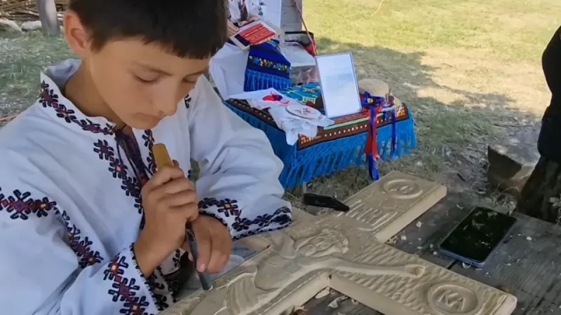 Cristea Ilie Radu, sculptură lemn