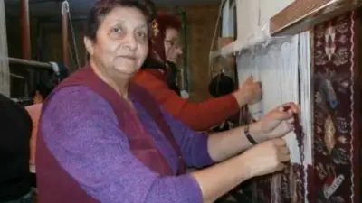 Maria Tantan – Țesătoarea de covoare oltenești  din Tismana, Gorj