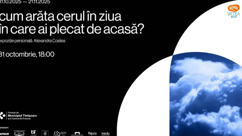 „Cum arăta cerul în ziua în care ai plecat de acasă?” – expoziție personală Alexandra Costea la Timișoara