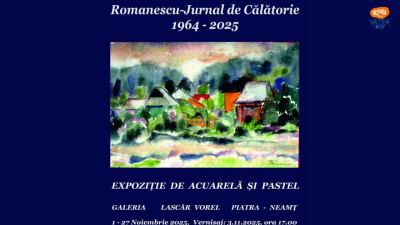Romanescu – Jurnal de Călătorie (1964–2025). Expoziție de acuarelă și pastel la Galeria Lascăr Vorel, Piatra Neamț