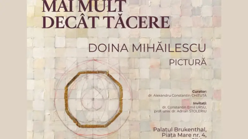 „Mai mult decât tăcere” – expoziție Doina Mihăilescu la Muzeul Național Brukenthal