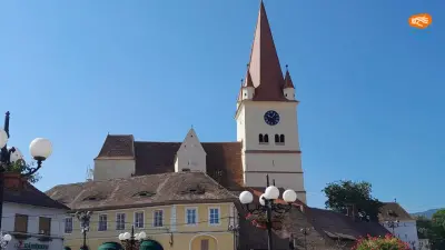 Biserica fortificată din Șelimbăr – bazilica romanică și dubla centură de apărare